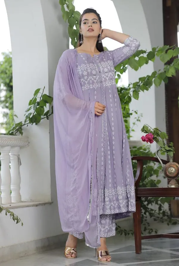 Lavender_Anarkali_Rayon_Printed_Embroidered_Kurta_With_Pant_And_Dupatta_For_Women