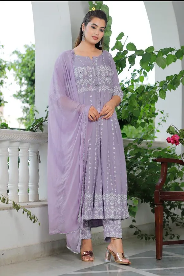 Lavender_Anarkali_Rayon_Printed_Embroidered_Kurta_With_Pant_And_Dupatta_For_Women
