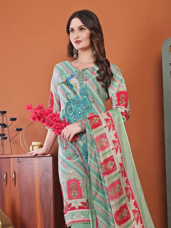 Pista_Green_Straight_Cotton_Printed_Embellished_Kurta_With_Pant_And_Dupatta_Women_And_Girls