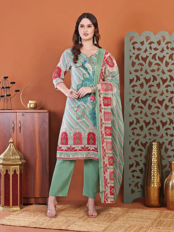 Pista_Green_Straight_Cotton_Printed_Embellished_Kurta_With_Pant_And_Dupatta_Women_And_Girls