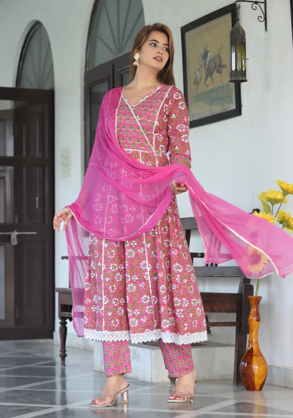 Pink_Anarkali_Cotton_Printed_Embroidered_Kurta_With_Pant_And_Dupatta_For_Women
