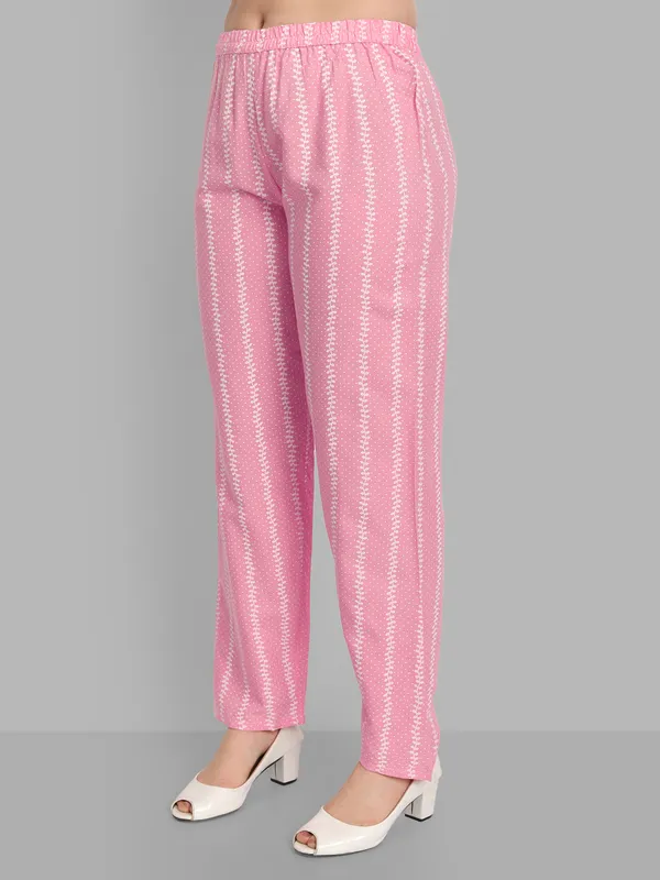 Pink_Anarkali_Rayon_Kurta_With_Pant_And_Dupatta_For_Women