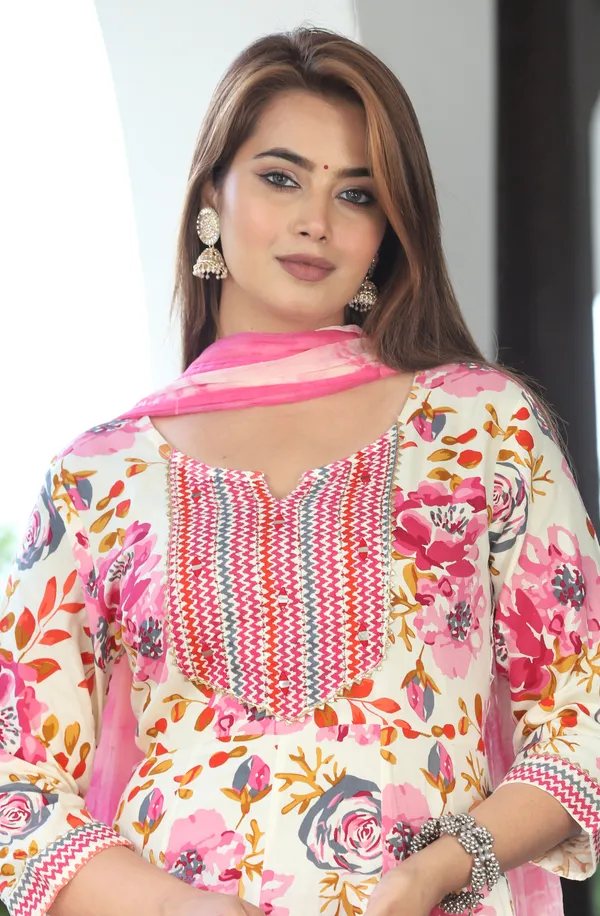 Multicolor_Anarkali_Rayon_Kurta_With_Pant_And_Dupatta_For_Women