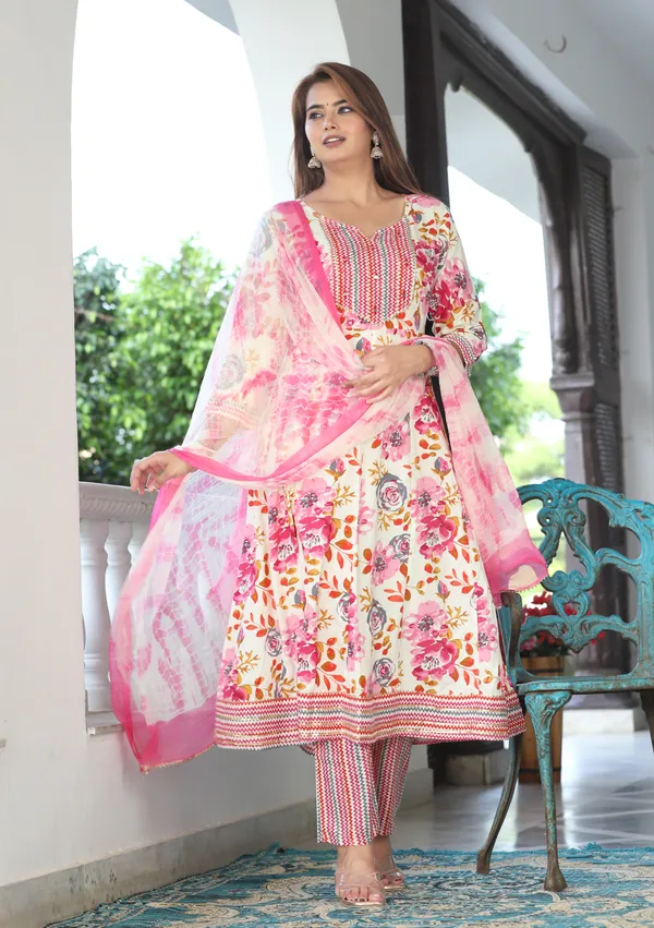 Multicolor_Anarkali_Rayon_Kurta_With_Pant_And_Dupatta_For_Women
