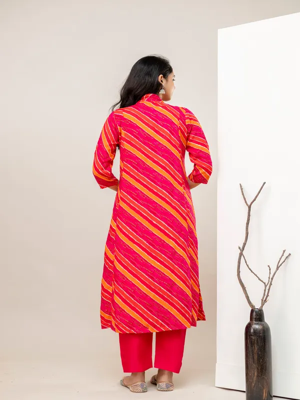 Pink_Aline_Rayon_Printed_Kurta_With_Pant_And_Dupatta_Women_And_Girls