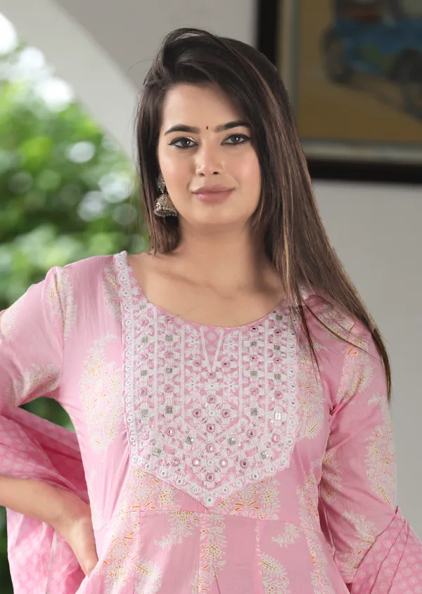 Pink_Anarkali_Cotton_Printed_Embroidered_Kurta_With_Pant_And_Dupatta_For_Women