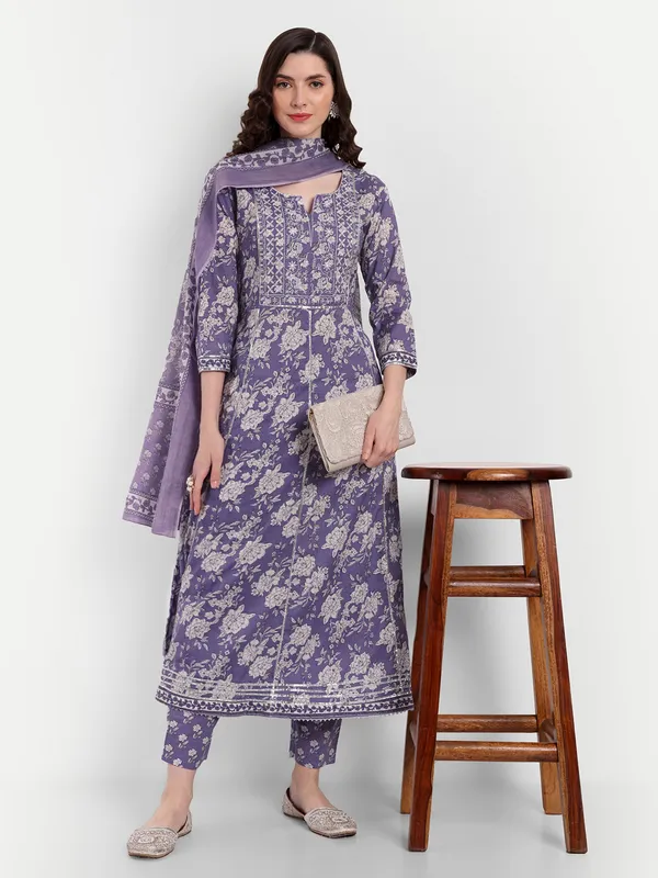 Purple_Anarkali_Cotton_Printed_Embroidered_Kurta_With_Pant_And_Dupatta_For_Women