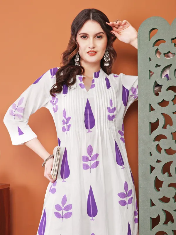 White_Printed_Co-Ords_Set_For_Women_And_Girls