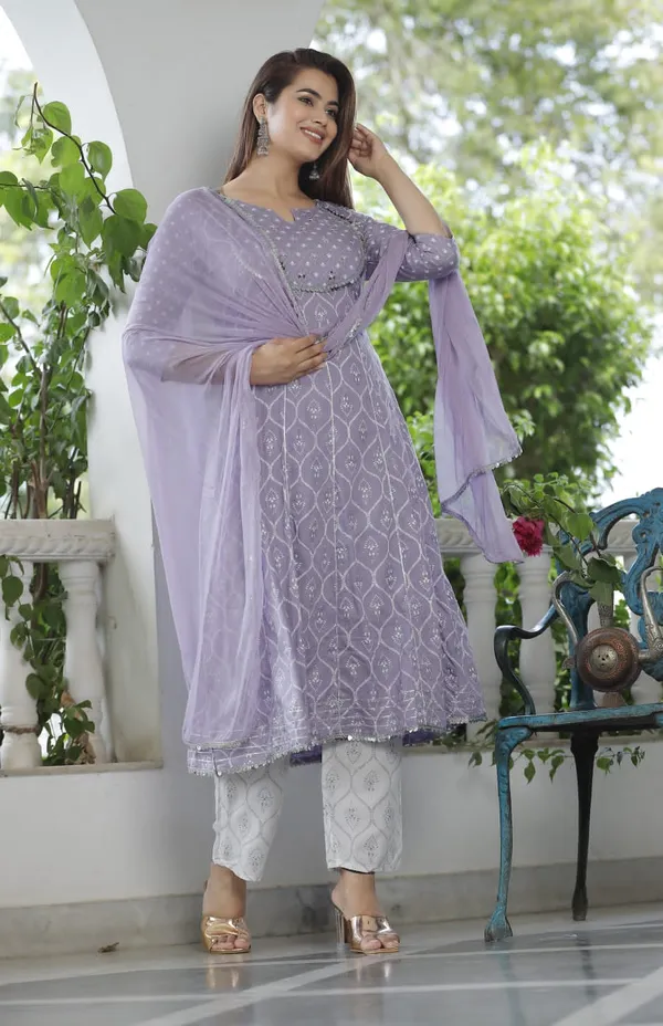 Lavender_Anarkali_Rayon_Printed_Embroidered_Kurta_With_Pant_And_Dupatta_For_Women
