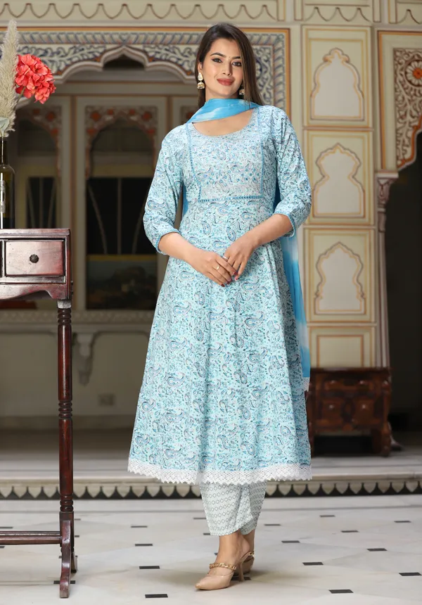Aqua_Anarkali_Rayon_Printed_Embroidered_Kurta_With_Pant_And_Dupatta_For_Women