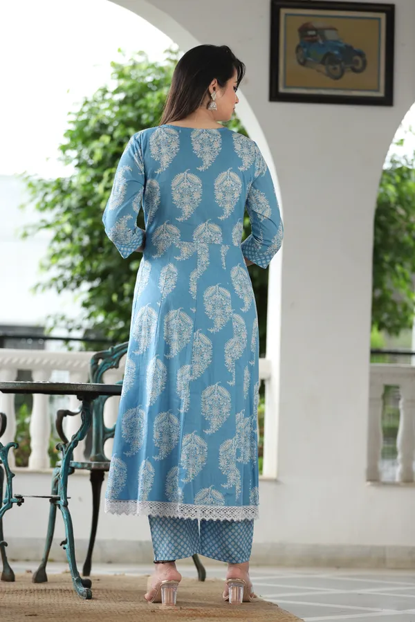 Aqua_Anarkali_Cotton_Printed_Embroidered_Kurta_With_Pant_And_Dupatta_For_Women