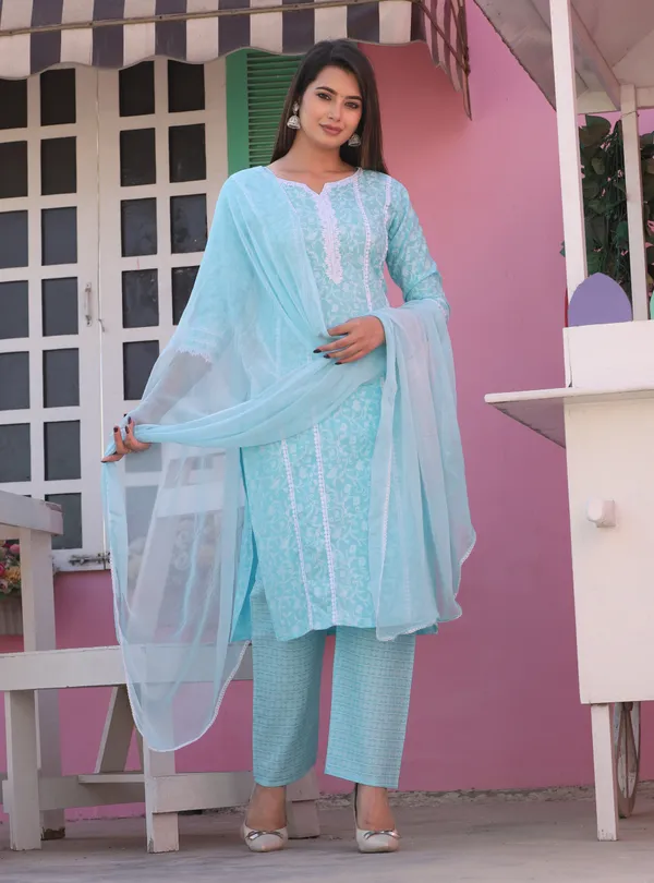 Aqua_Straight_Rayon_Printed_Kurta_With_Pant_And_Dupatta_Women_And_Girls