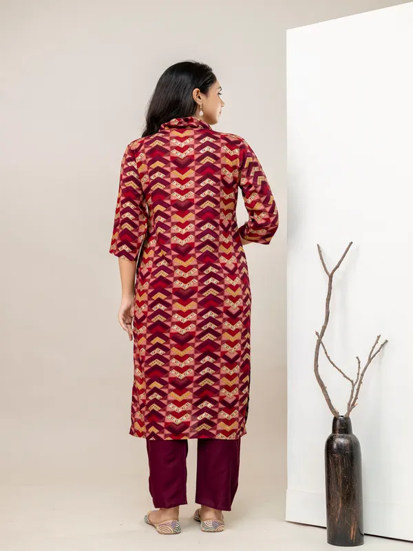 Maroon_Straight_Rayon_Printed_Kurta_With_Pant_And_Dupatta_Women_And_Girls