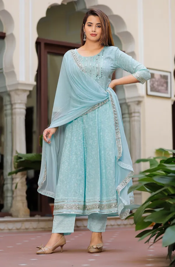 Aqua_Anarkali_Rayon_Printed_Embroidered_Kurta_With_Pant_And_Dupatta_For_Women