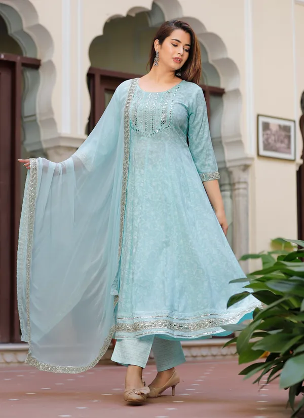 Aqua_Anarkali_Rayon_Printed_Embroidered_Kurta_With_Pant_And_Dupatta_For_Women