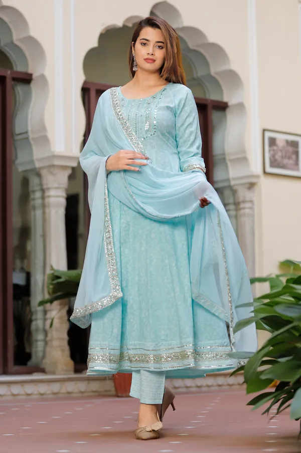 Aqua_Anarkali_Rayon_Printed_Embroidered_Kurta_With_Pant_And_Dupatta_For_Women
