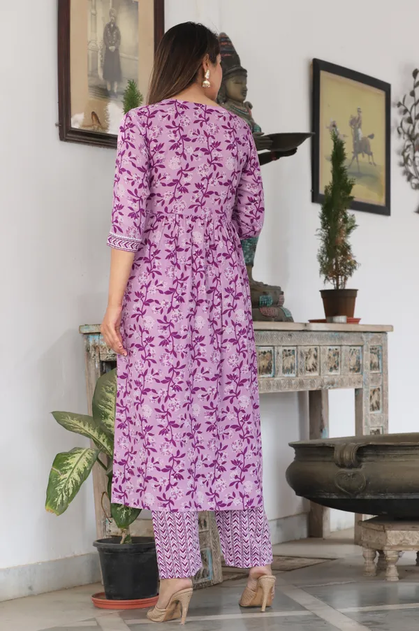 Lavender_Alia_Cut_Rayon_Printed_Embroidered_Kurta_With_Pant_And_Dupatta_For_Women