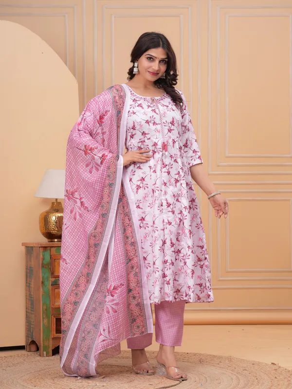 Pink_Anarkali_Rayon_Printd_Embroiderd_Kurta_With_Pant_And_Dupatta_Women_And_Girls