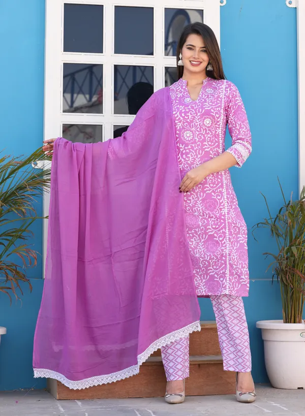 Pink_Straight_Cotton_Printed_Embroidered_Kurta_With_Pant_And_Dupatta