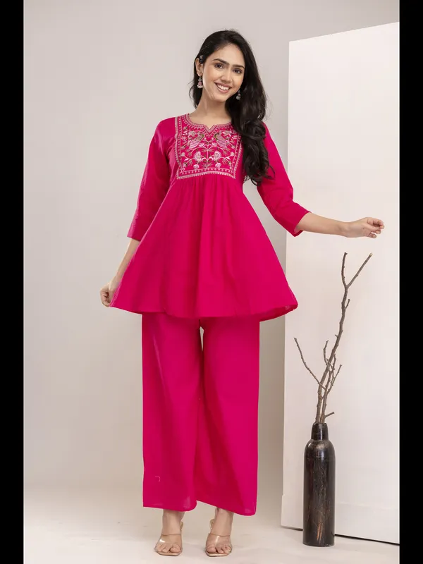 Pink_Solid_Embellished_Co-Ord_Set_For_Women