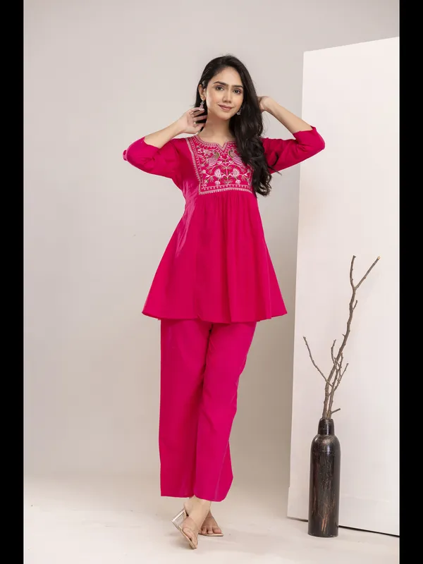 Pink_Solid_Embellished_Co-Ord_Set_For_Women