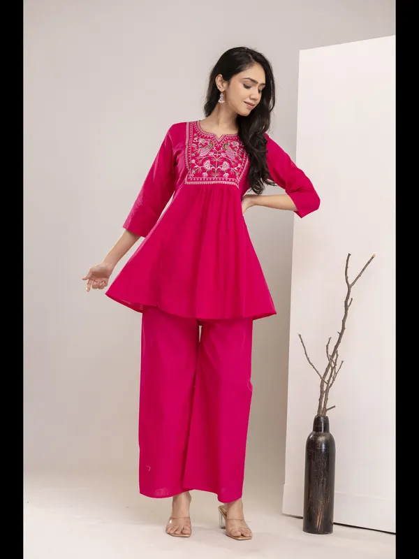 Pink_Solid_Embellished_Co-Ord_Set_For_Women