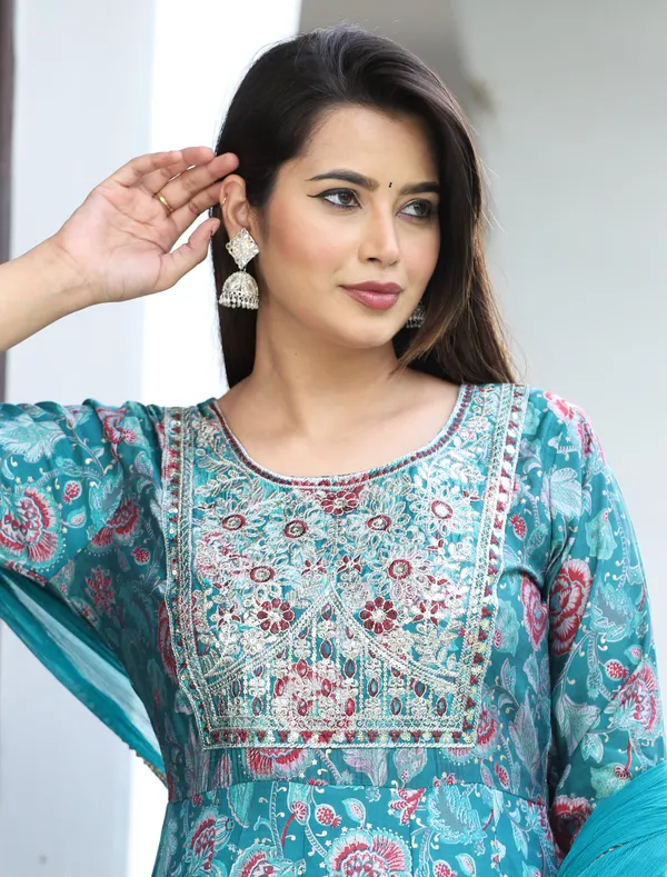 Multicolor_Anarkali_Rayon_Printed_Embroidered_Kurta_With_Pant_And_Dupatta_For_Women