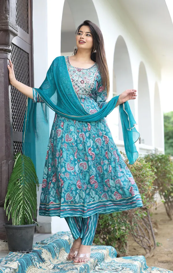 Multicolor_Anarkali_Rayon_Printed_Embroidered_Kurta_With_Pant_And_Dupatta_For_Women