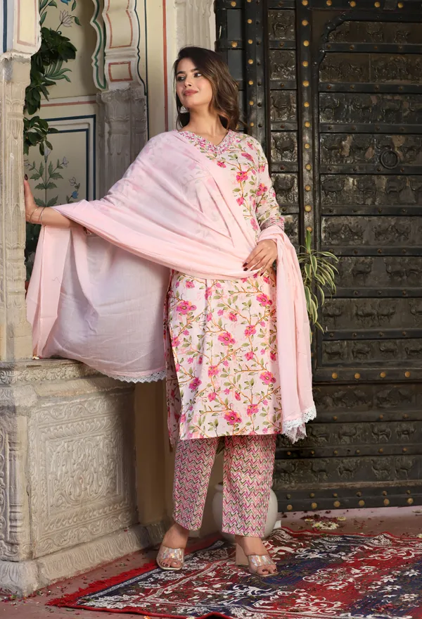 Pink_Straight_Cotton_Printed_Embroidered_Kurta_With_Pant_And_Dupatta