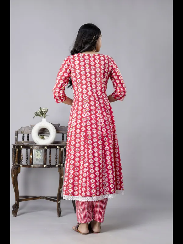 Pink_Printed_Cotton_Anarkali_Kurta_With_Pant_And_Dupatta