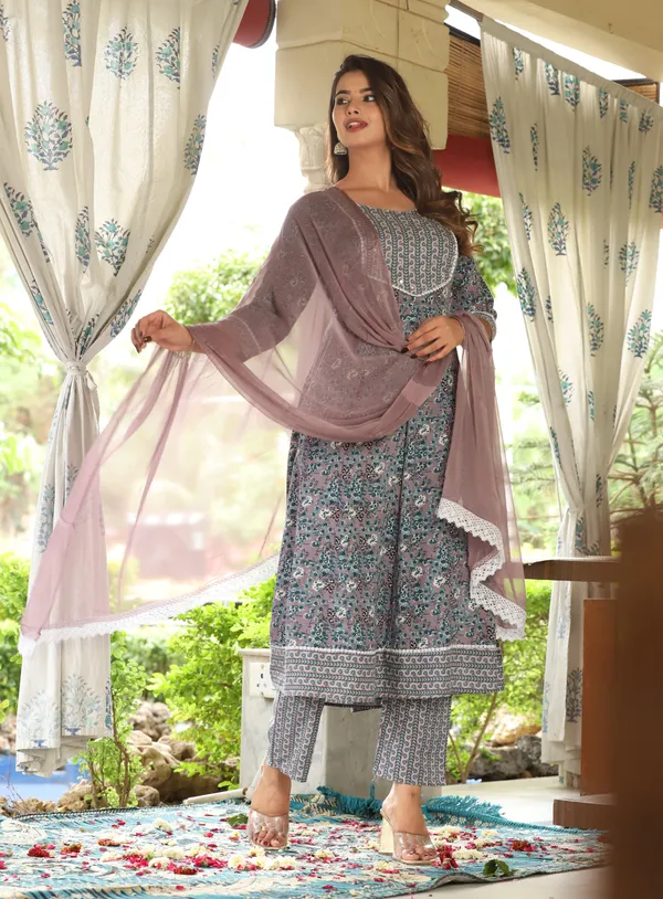 Grey_Anarkali_Rayon_Printed_Embroidered_Kurta_With_Pant_Dupatta