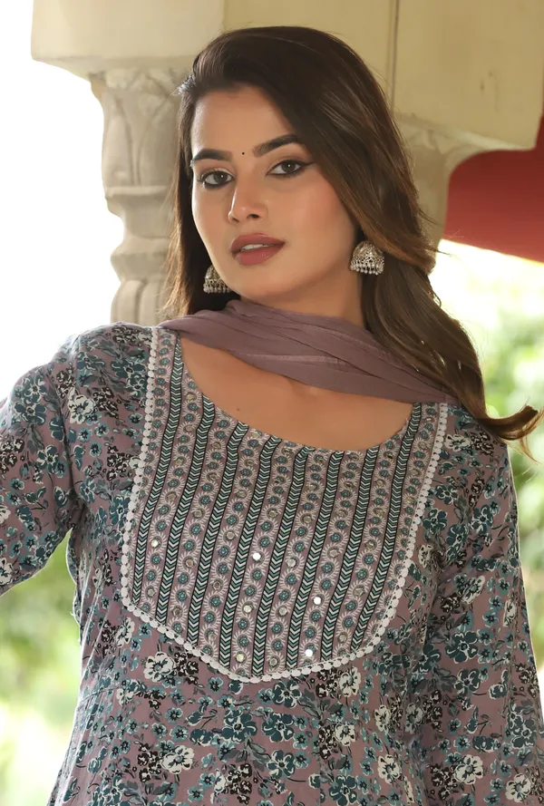Grey_Anarkali_Rayon_Printed_Embroidered_Kurta_With_Pant_Dupatta