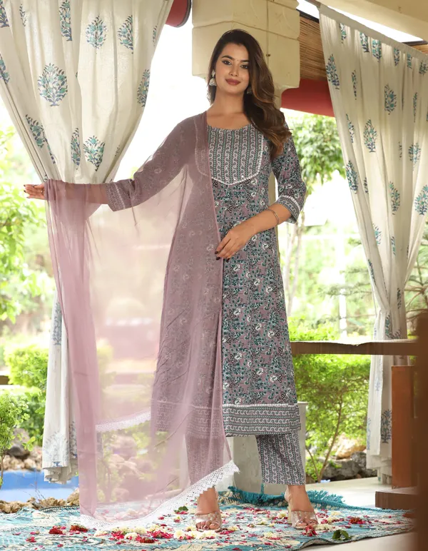 Grey_Anarkali_Rayon_Printed_Embroidered_Kurta_With_Pant_Dupatta