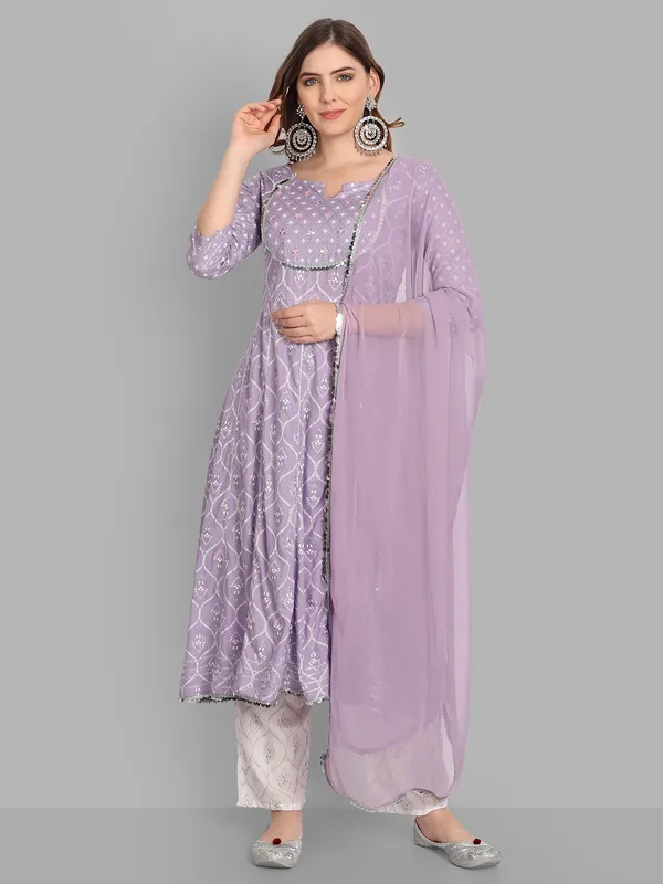 Lavender_Anarkali_Rayon_Printed_Embroidered_Kurta_With_Pant_And_Dupatta_For_Women