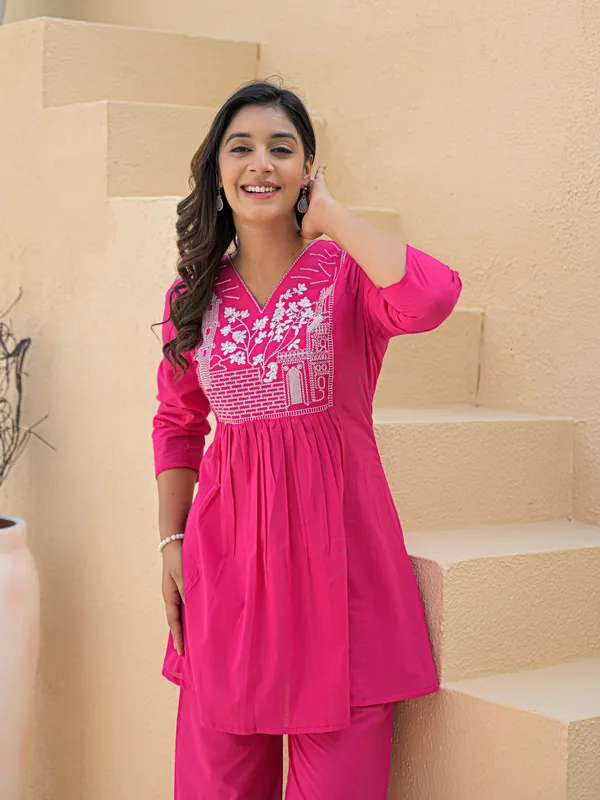 Pink_Solid_Embellished_Co-Ord_Set_For_Women