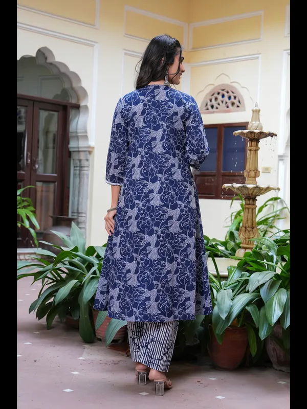 Blue_Printed_Anarkali_Pure_Cotton_Kurta_With_Pant_And_Dupatta