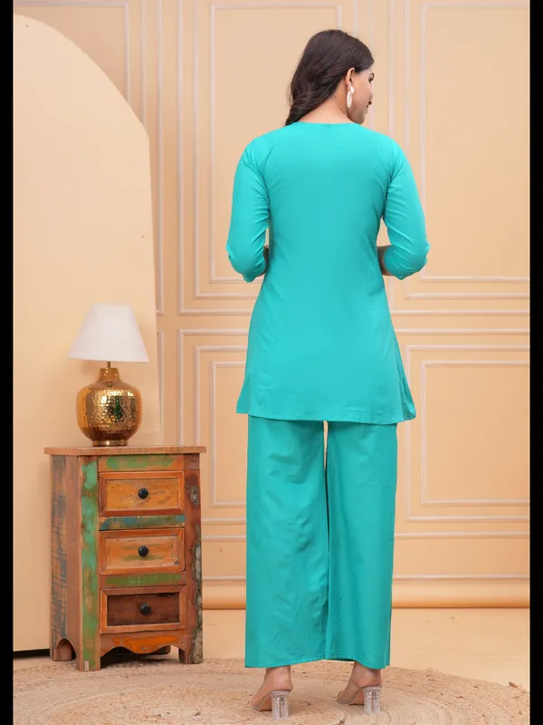 Sky_Blue_Solid_Embellished_Co-Ord_Set_For_Women