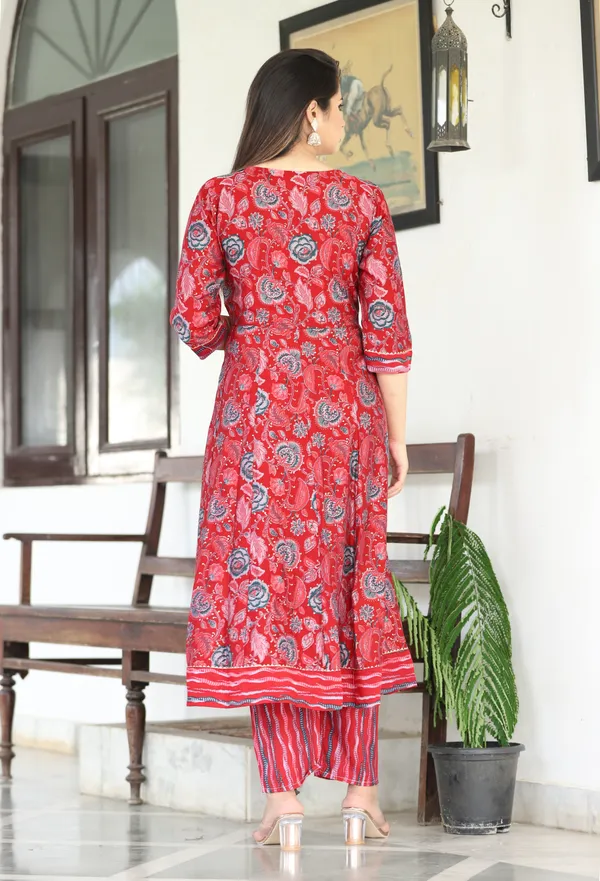 Red_Anarkali_Rayon_Printed_Embroidered_Kurta_With_Pant_And_Dupatta_For_Women