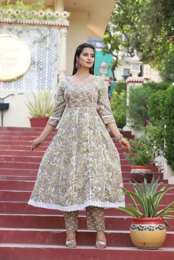 Green_Anarkali_Cotton_Printed_Embroidered_Kurta_With_Pant_Dupatta