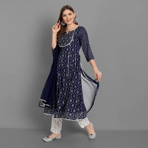 Blue_Anarkali_Rayon_Printed_Embroidered_Kurta_With_Pant_And_Dupatta_For_Women