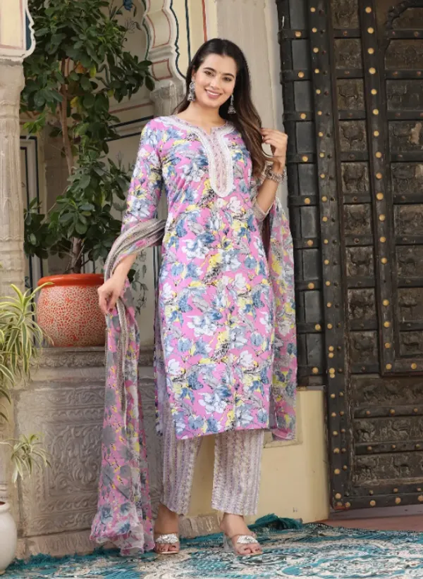 Pink_Straight_Cotton_Printed_Kurta_With_Pant_And_Dupatta