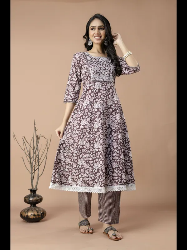 Brown_Alia_Cut_Cotton_Printed_Kurta_With_Pant_And_Dupatta