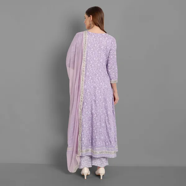 Lavender_Anarkali_Rayon_Printed_Embroidered_Kurta_With_Pant_And_Dupatta_For_Women