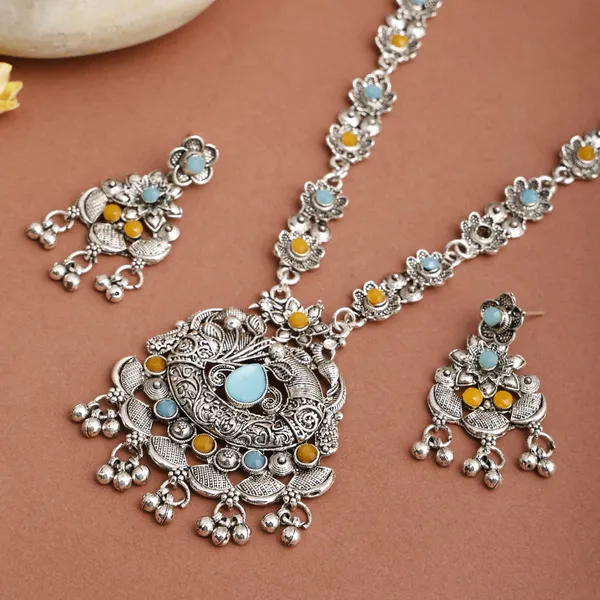 Yellow_&_Blue_&_Silver_Necklace_Set_for_Women_|_Premium_Oxidised_Silver_Necklace_for_Everyday_Use