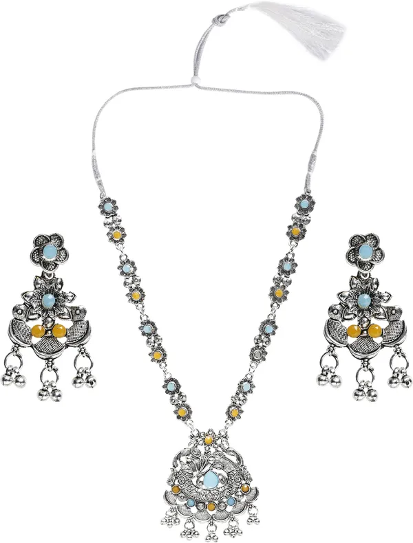 Yellow_&_Blue_&_Silver_Necklace_Set_for_Women_|_Premium_Oxidised_Silver_Necklace_for_Everyday_Use