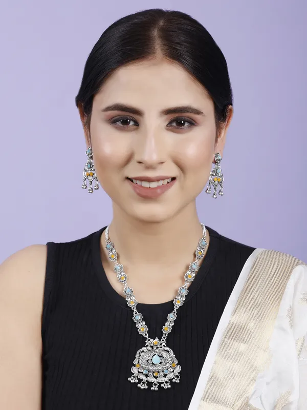 Yellow_&_Blue_&_Silver_Necklace_Set_for_Women_|_Premium_Oxidised_Silver_Necklace_for_Everyday_Use