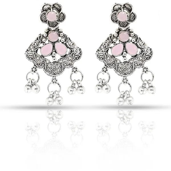 Silver_&_Pink_Necklace_Set_for_Women_|_Premium_Oxidised_Silver_Necklace_for_Everyday_Use