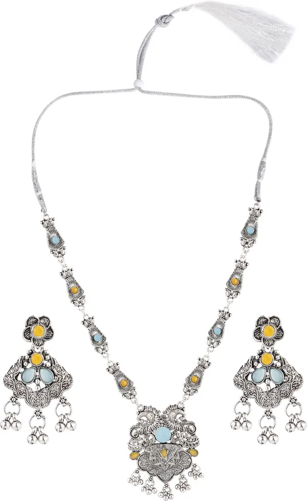 Yellow_&_Blue_Necklace_Set_for_Women_|_Premium_Oxidised_Silver_Necklace_for_Everyday_Use