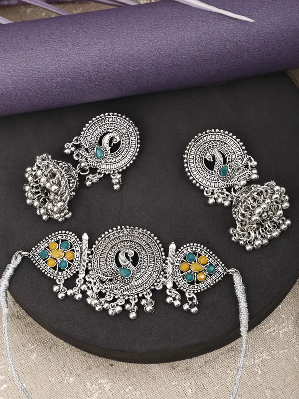 Yellow_&_Green_Necklace_Set_for_Women_|_Premium_Oxidised_Silver_Necklace_for_Everyday_Use