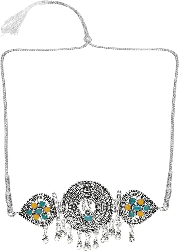 Yellow_&_Green_Necklace_Set_for_Women_|_Premium_Oxidised_Silver_Necklace_for_Everyday_Use